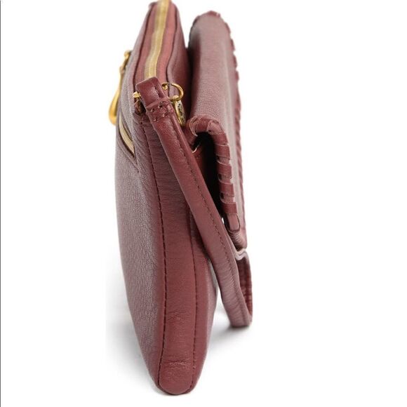 Hobo‎ Pocket Leather Wristlet Wallet Clutch, Wrist Strap, Cash, Cards, PORT, NWT - Picture 6 of 16